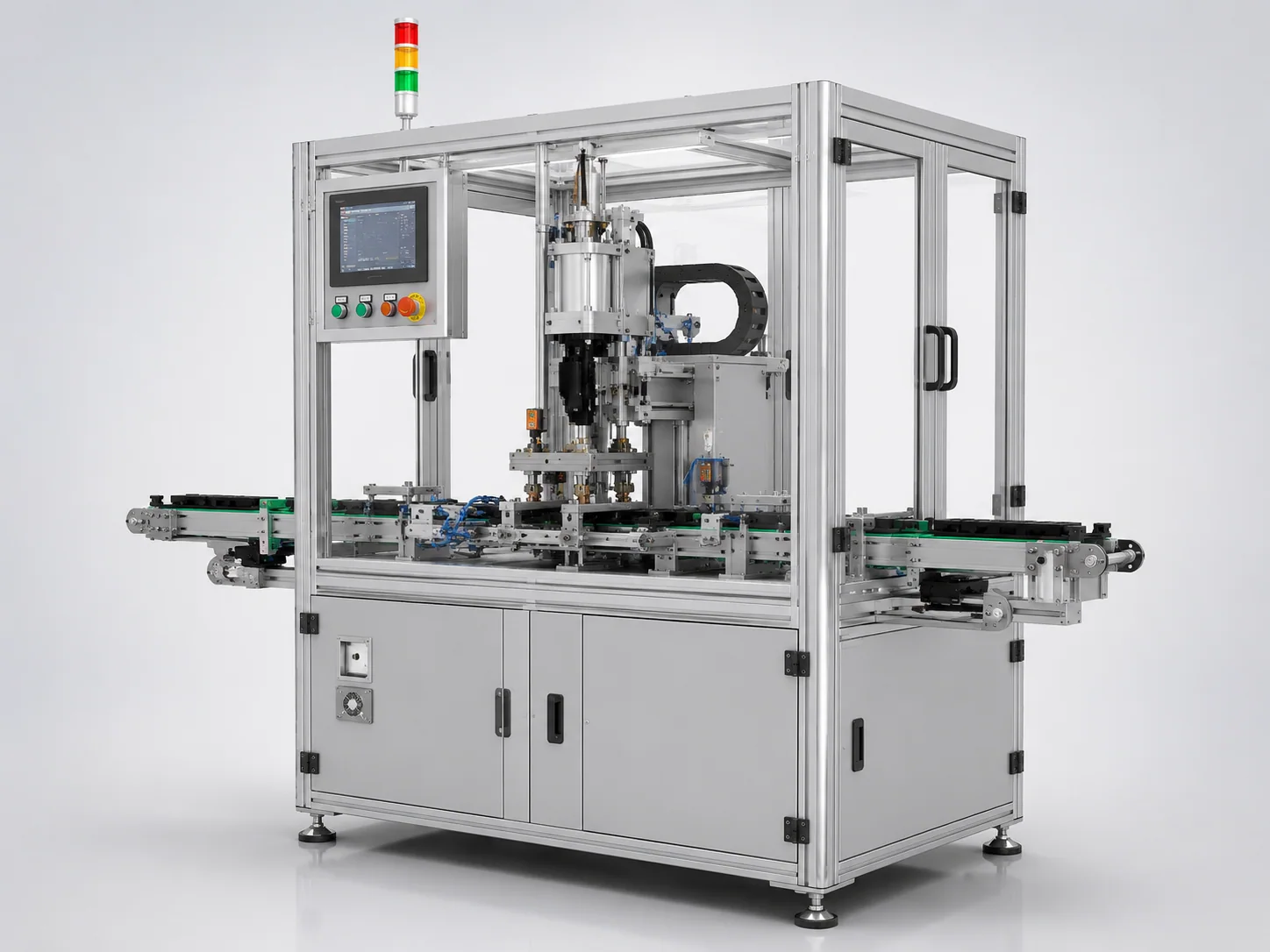 Automatic snap fastening machine
