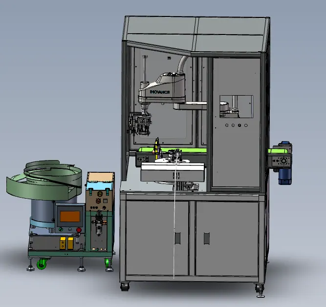 Automatic winding machine front station view