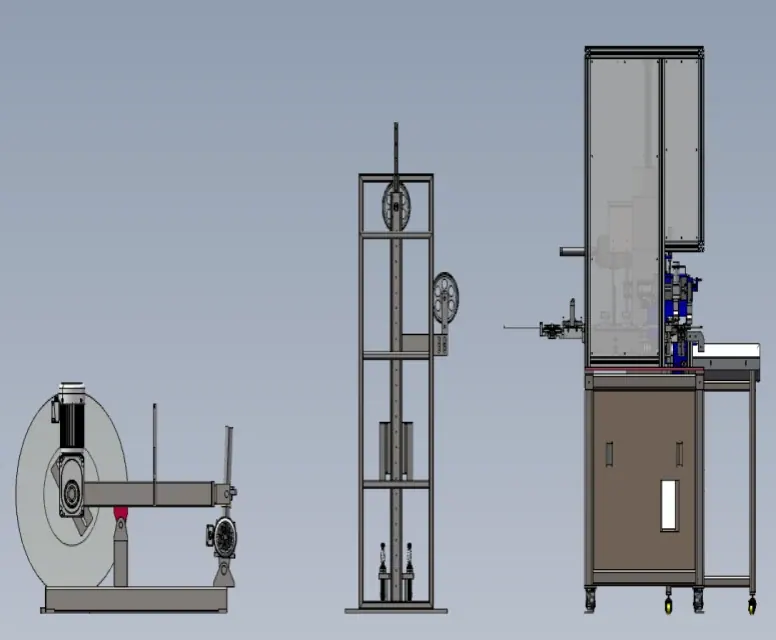 Cut strip rivet machine view 2