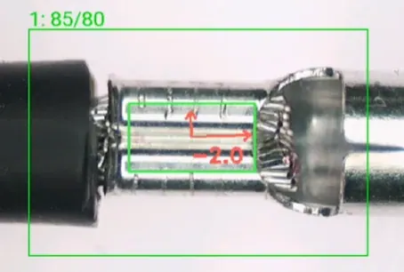 OK riveting sample captured by visual inspection system