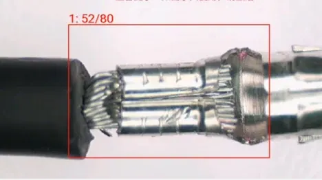 NG3 sample showing terminal damage after riveting